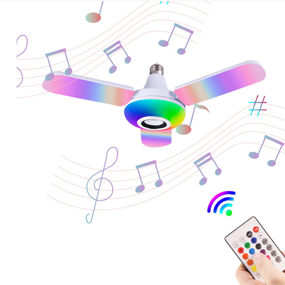 Voice Control Light Bulb - Bluetooth Musik Licht RGB Vier Blätter
