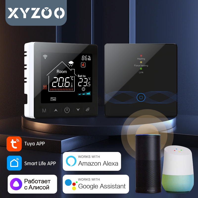 Smart Home Thermostat - WiFi Tuya Drahtloser Thermostat für Gaskessel