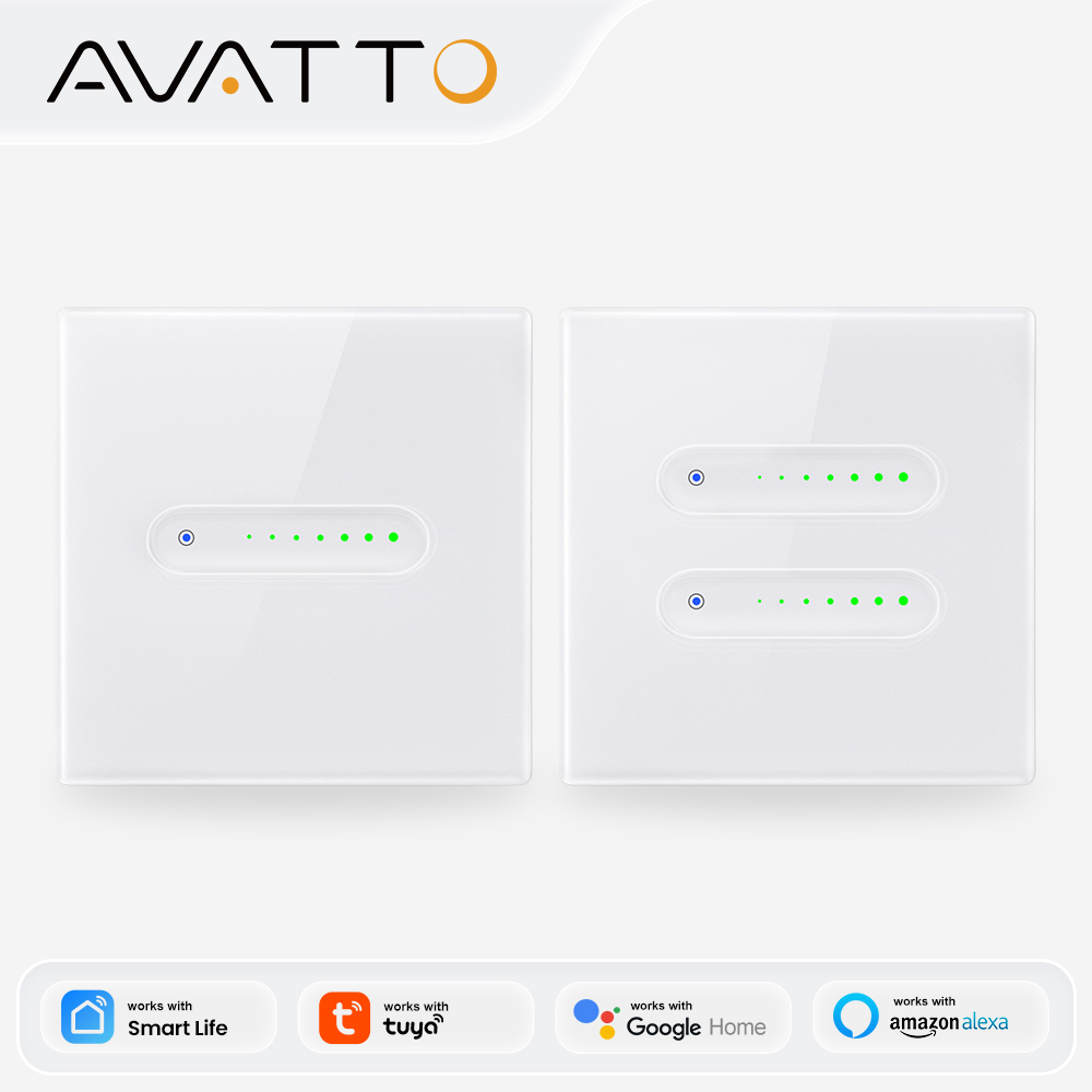 Smart Home Panel - AVATTO WiFi 1/2 Gang Smart Dimmer-Schalter,
