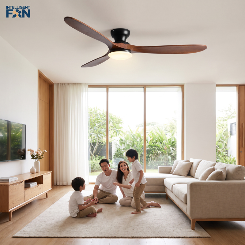Smart Ceiling Fan - 42/52 Zoll Deckenventilator mit Beleuchtung, Fernbedienung,