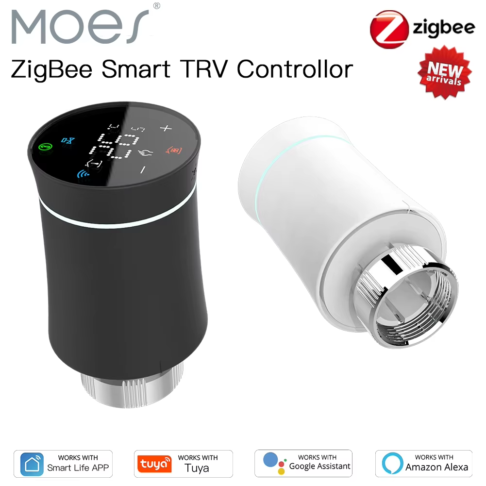 Smart Home Thermostat - MOES ZigBee 3,0 TRV Thermostat Tuya