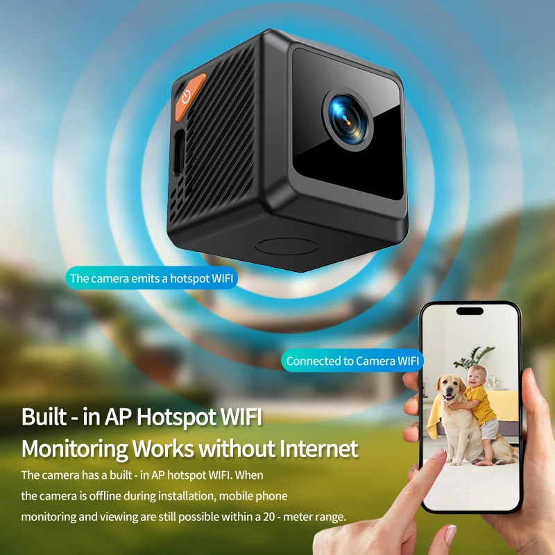 Smart Home Cctv Camera - W02 1080P Mini-Sicherheitsschutz für Zuhause, Nachtsichtüberwachung,