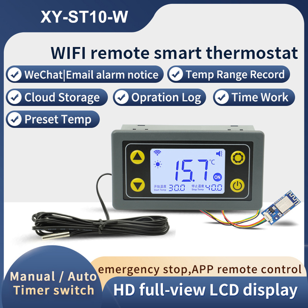 Smart Home Thermostat - ST10-W/SA10-W/SA30-W/ST30-W DC6-30V/AC110-220V 10A/30A WIFI Thermostat Temperatur