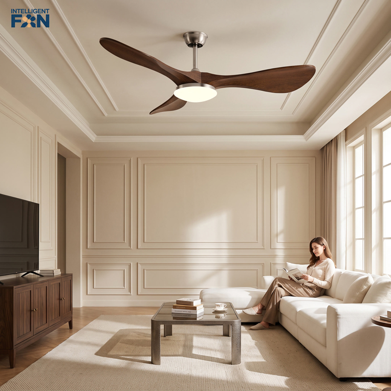 Smart Ceiling Fan - 42/52/60 Zoll DC-Motor-Deckenventilator mit 6 Geschwindigkeitsstufen,