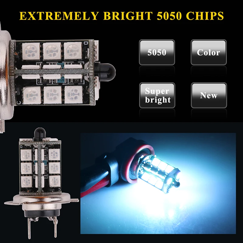 2 Stück 881 LED RGB 5050 Chip  – Voice Control Light Bulb Bewertung und Preis