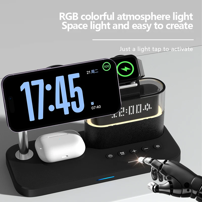 Neue 5-in-1 kabellose Ladestat – Smart Night Light Bewertung und Preis